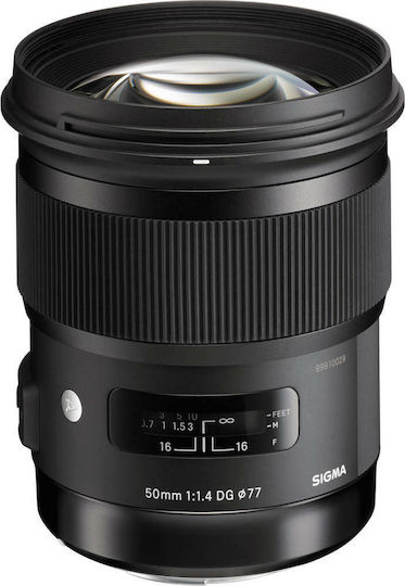 Sigma Full Frame Camera Lens 50mm f/1.4 DG HSM Art Fixed for Canon EF Mount Black