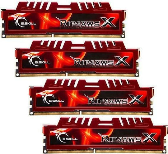 G.Skill RipjawsX 32GB DDR3 RAM cu 4 module (4x8GB) și Viteză 1600