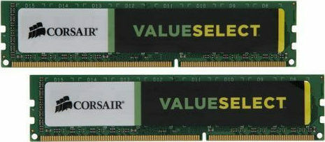 Corsair Value Select 16GB DDR3 RAM cu 2 module (2x8GB) și Viteză 1600 pentru Desktop