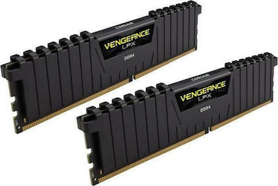 Corsair Vengeance LPX 8GB DDR4 RAM cu 2 module (2x4GB) și Viteză 2133 pentru Desktop