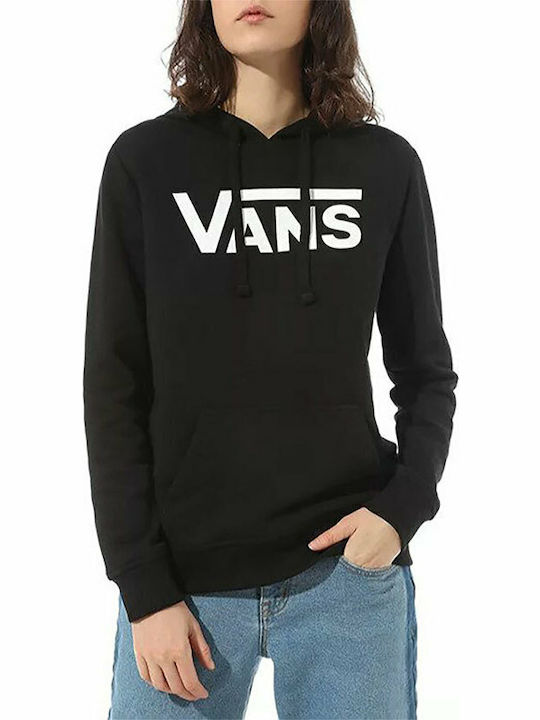 Classic V Women's Sweatshirt Hooded Black