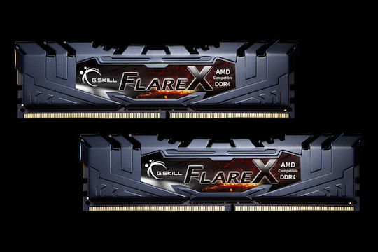 G.Skill Flare X 16GB DDR4 RAM με 2 Modules (2x8GB) και Ταχύτητα 3200 για Desktop