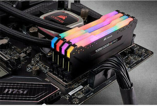 VENGEANCE® RGB PRO 8GB×4(合計32GB) Memorie Corsair VENGEANCE® RGB PRO, 32GB (4 x 8GB) DDR4, 3733MHz