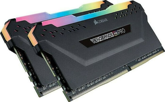 Corsair Vengeance RGB Pro 16GB DDR4 RAM cu 2 module (2x8GB) și