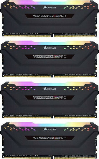 Corsair Vengeance RGB Pro DDR4 32GB RAM με 4x8GB Modules και Ταχύτητα 3600 για Desktop