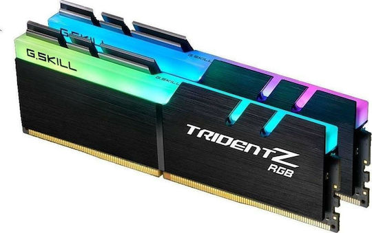 G.Skill Trident Z RGB DDR4 32GB RAM με 2x16GB Modules και Ταχύτητα 3200 για Desktop
