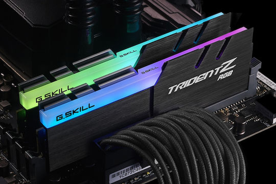 G.Skill Trident Z RGB DDR4 16GB RAM με 2x8GB Modules και Ταχύτητα 3200 για Desktop