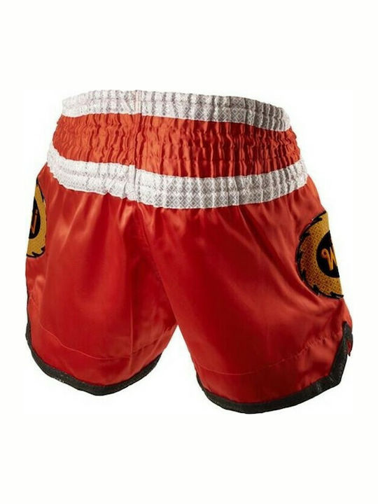 Leone Chiang AB755 Ανδρικό Σορτσάκι Kick/Thai Boxing Κόκκινο