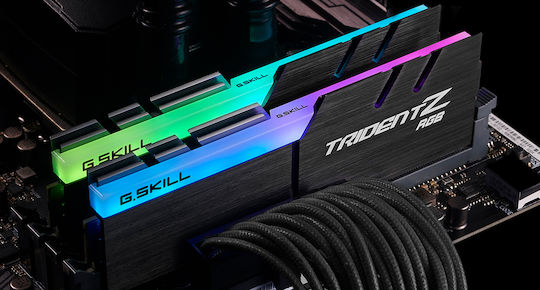 G.Skill Trident Z RGB DDR4 32GB RAM με 2x16GB Modules και Ταχύτητα 3600 για Desktop
