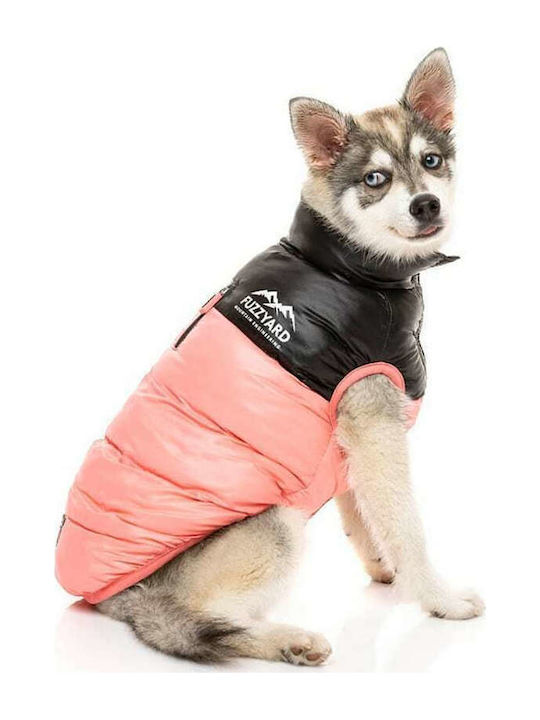 Fuzzyard Harlem Puffer Μπουφάν Σκύλου Ροζ με Μήκος Ράχης 26 εκ.