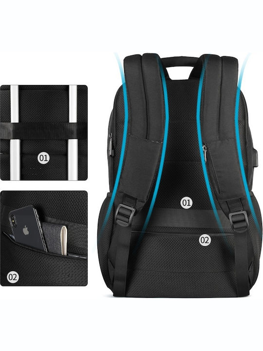 Tigernu Backpack Urban B3221 Τσάντα για Laptop 15.6" με Θύρα USB σε Μαύρο χρώμα