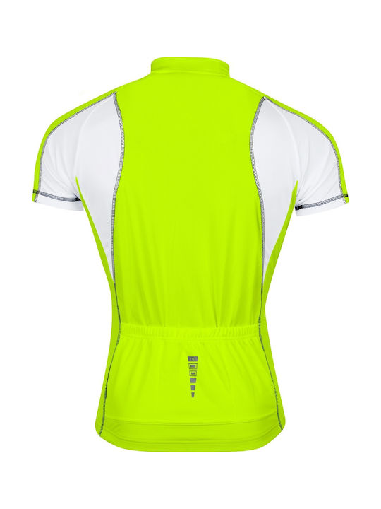 Force T10 Men's Short Sleeves Cycling Jersey Yellow