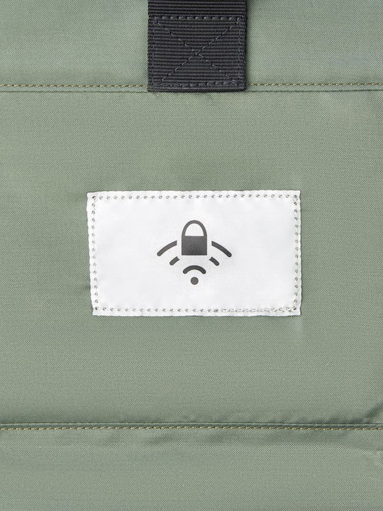 Delsey Securflap Водоустойчива Чанта Раница за лаптоп 15.6" в Черен цвят