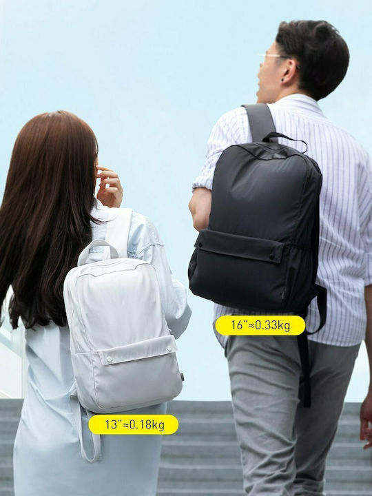 Baseus Basics Impermeabila Geantă Rucsacuri pentru laptop 13" în culoarea Alb