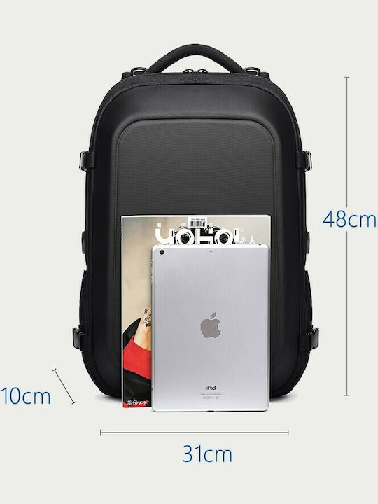 Ozuko Wasserdicht Tasche Rucksack für Laptop 15.6" Army 9082
