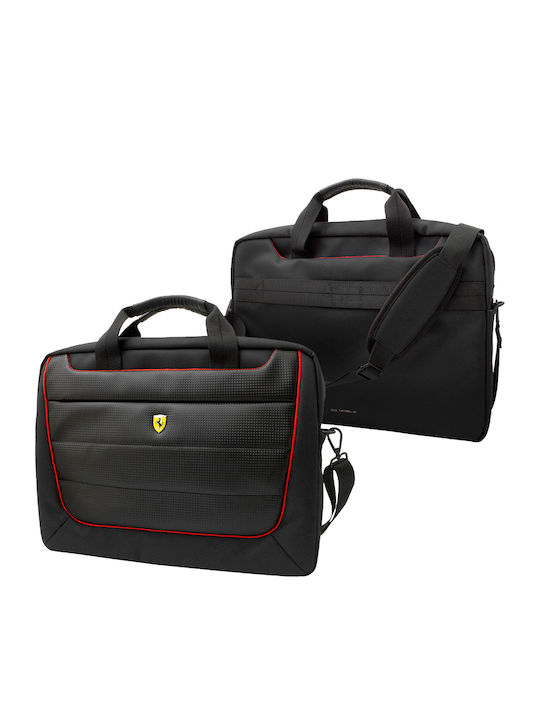 Ferrari FECB15BK Scuderia Waterproof Shoulder / Handheld Bag for 15" Laptop Black