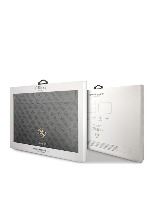Guess Saffiano Tasche Fall für Laptop 13" in Schwarz Farbe