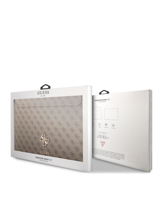 Guess Saffiano Geantă Husă pentru laptop 13" în culoarea Maro