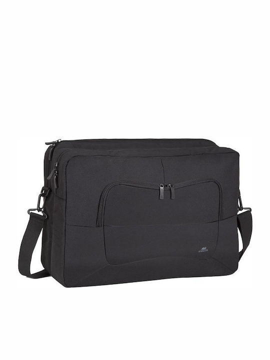 Rivacase Tegel Αδιάβροχη Τσάντα Ώμου / Χειρός για Laptop 17.3" σε Μαύρο χρώμα