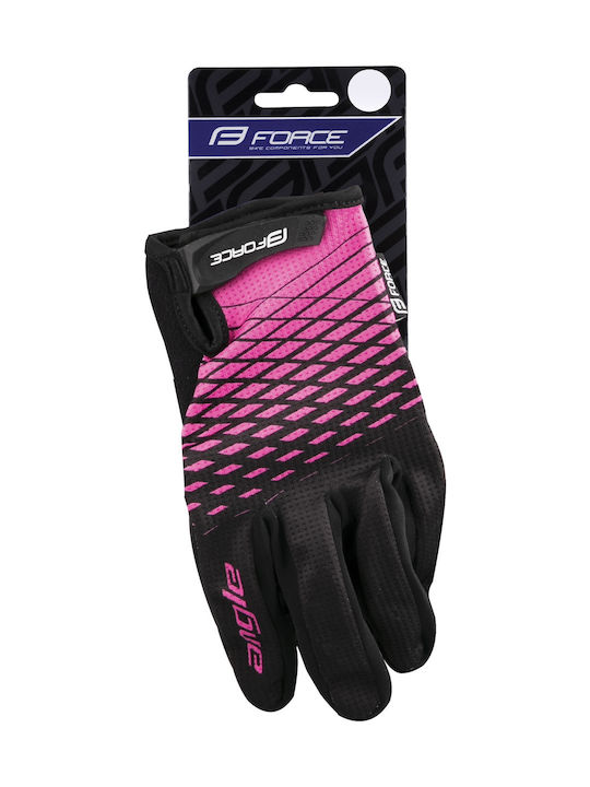 Force Angle Μακριά Unisex Γάντια Ποδηλασίας Ροζ