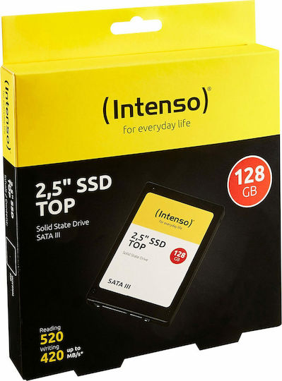 Intenso Top Perform SSD 128GB Type 2.5'' with SATA III Connection 3812430 Bulk