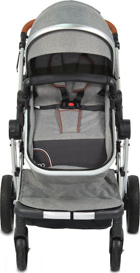 Cangaroo Polly Adjustable 3 in 1 Baby Stroller Suitable for Newborn Black 12kg