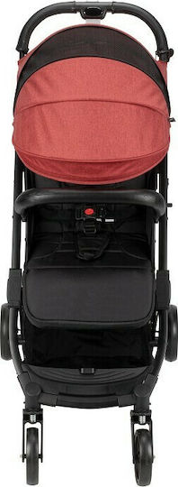 Interbaby Καρότσι Μωρού Kατάλληλο από 6+ Mηνών Black/Red 6kg