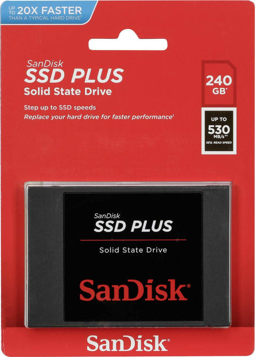 Sandisk SSD Plus 240GB 2.5'' SATA III SDSSDA-240G-G26 | Skroutz.gr