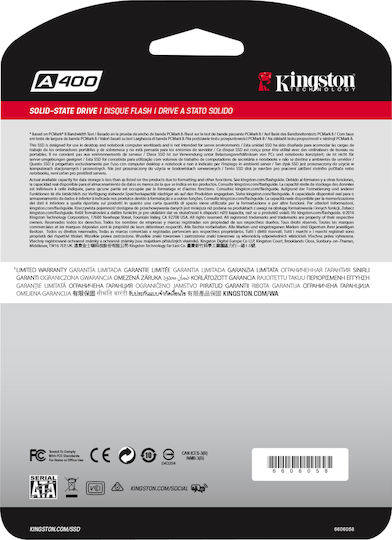 Kingston A400 SSD 120GB 2.5'' SATA III SA400S37/120G
