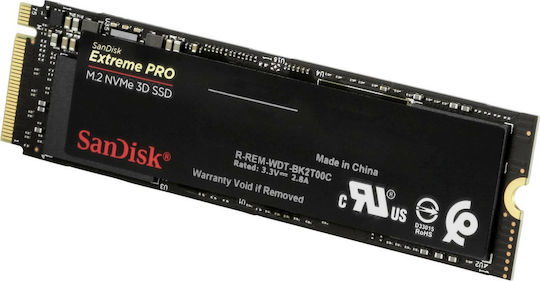 Sandisk Extreme Pro SSD 500GB M.2 NVMe PCI Express 3.0 SDSSDXPM2-500G-G25