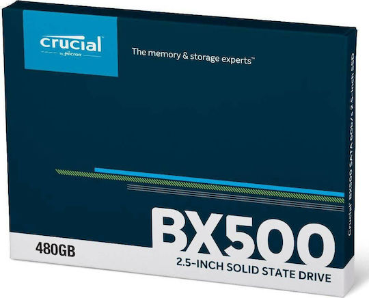 Crucial BX500 SSD 480GB 2.5'' SATA III CT480BX500SSD1 | Skroutz