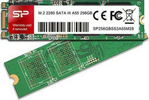 Silicon Power A55 SSD 256GB M.2 Type with SATA III Connection SP256GBSS3A55M28 Bulk