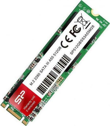 Silicon Power A55 SSD 512GB M.2 Type with SATA III Connection SP512GBSS3A55M28