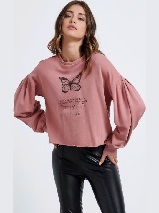 Damen Sweatshirt Rosa