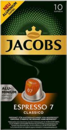 Jacobs Капсули Еспресо Classico Съвместими с машина Nespresso 10капси