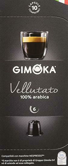 Gimoka Capsule Espresso Vellutato Compatibile cu Mașina Nespresso 10capace