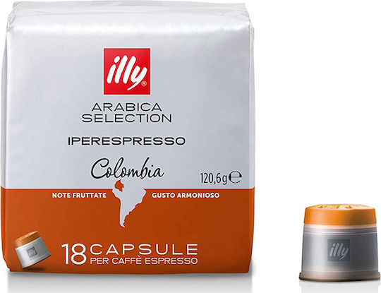 Illy Капсули Еспресо Iperespresso Colombia Съвместими с машина Iperespresso 18капси