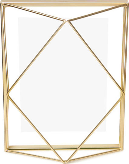 Umbra Prisma Mat Bras Metallic Photo Frame with Gold Frame
