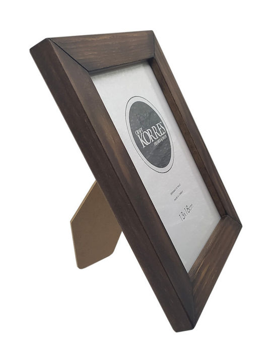 Korres Craft Κορνίζα Ξύλινη Walnut Brown