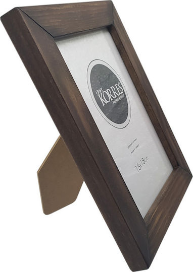 Korres Craft Wooden Walnut Brown Picture Frame