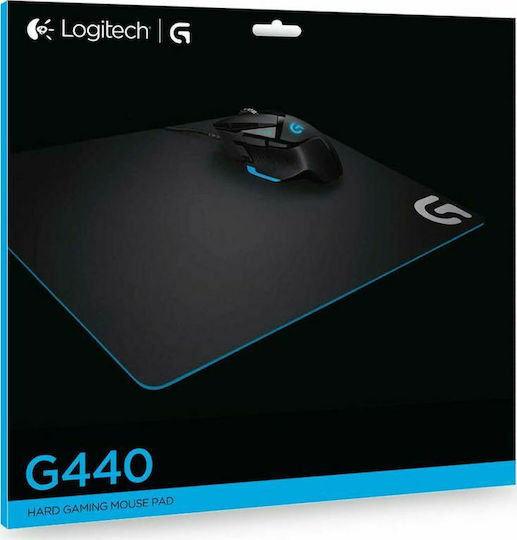 Logitech Hard Surface G440 Gaming Mouse Pad Medium (340mm) Μαύρο 943-000051 943-000100