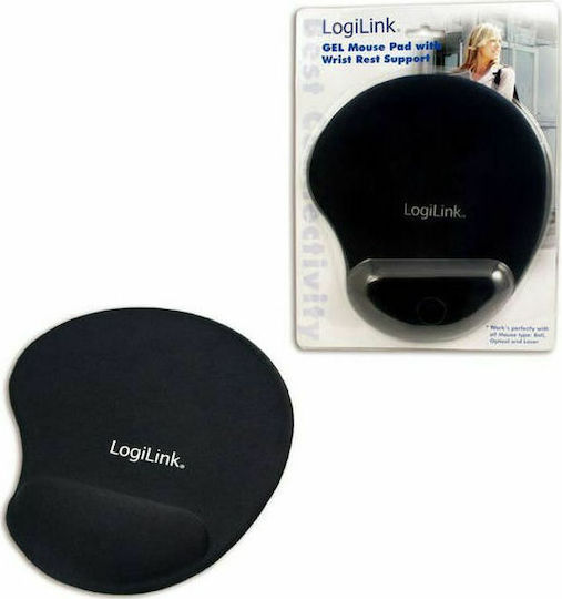 LogiLink GEL Mouse Pad 230mm with Wrist Support Black ID0027
