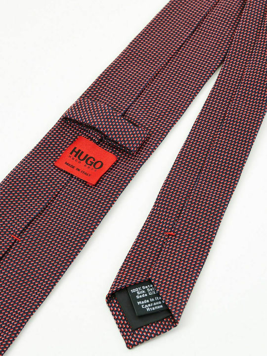 Boss Silk Men's Tie Printed Red