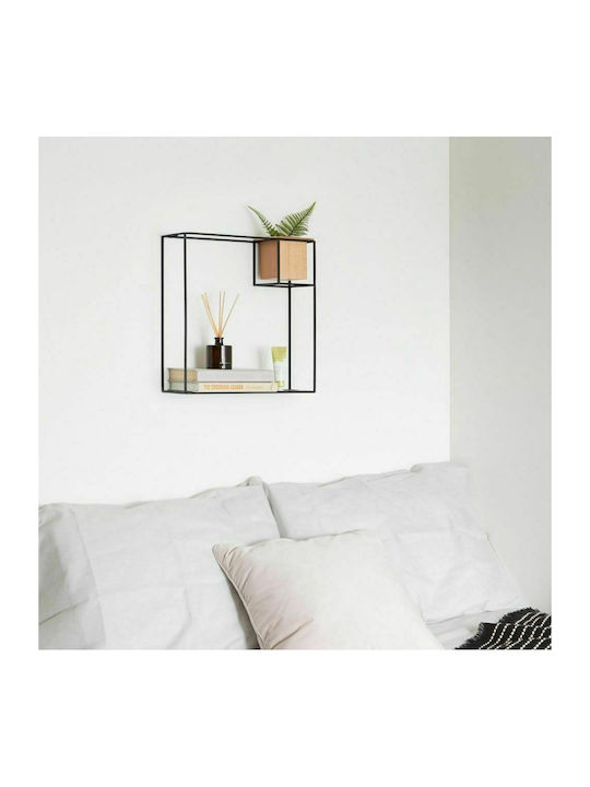 Regal Wand Cubist Large Black 39x12x38cm