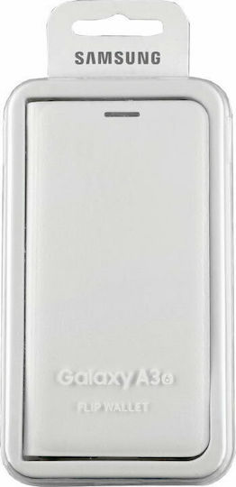 Samsung Book Piele artificială Alb (Galaxy A3 2016) GWW
