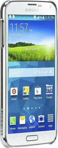 Case-Mate Back Cover Πλαστικό Ασημί (Galaxy S5)