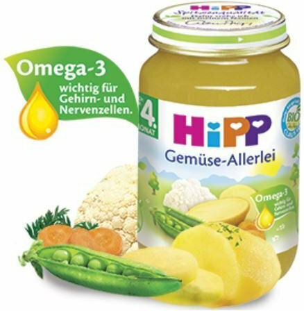 Hipp Baby Meal Organic Mixed Vegetables with Flavor from a Variety of Organic Vegetables 190gr for 4+ Months