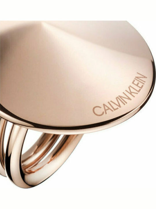 Calvin Klein Damen Ring aus Stahl Vergoldet