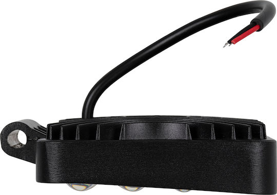 GloboStar PRO Series Τετράγωνος Αδιάβροχος Προβολέας Αυτοκινήτου LED Universal 10 - 30V 48W 10.8cm με Λευκό Φωτισμό 1τμχ