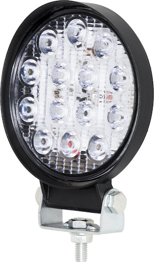 GloboStar Waterproof LED Headlight Universal 10-30V 42W 11.4cm with White Lighting 1pcs